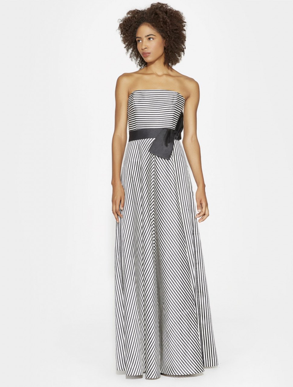 VESTIDO STRAPLESS CON RAYAS VESTIDO STRAPLESS CON RAYAS