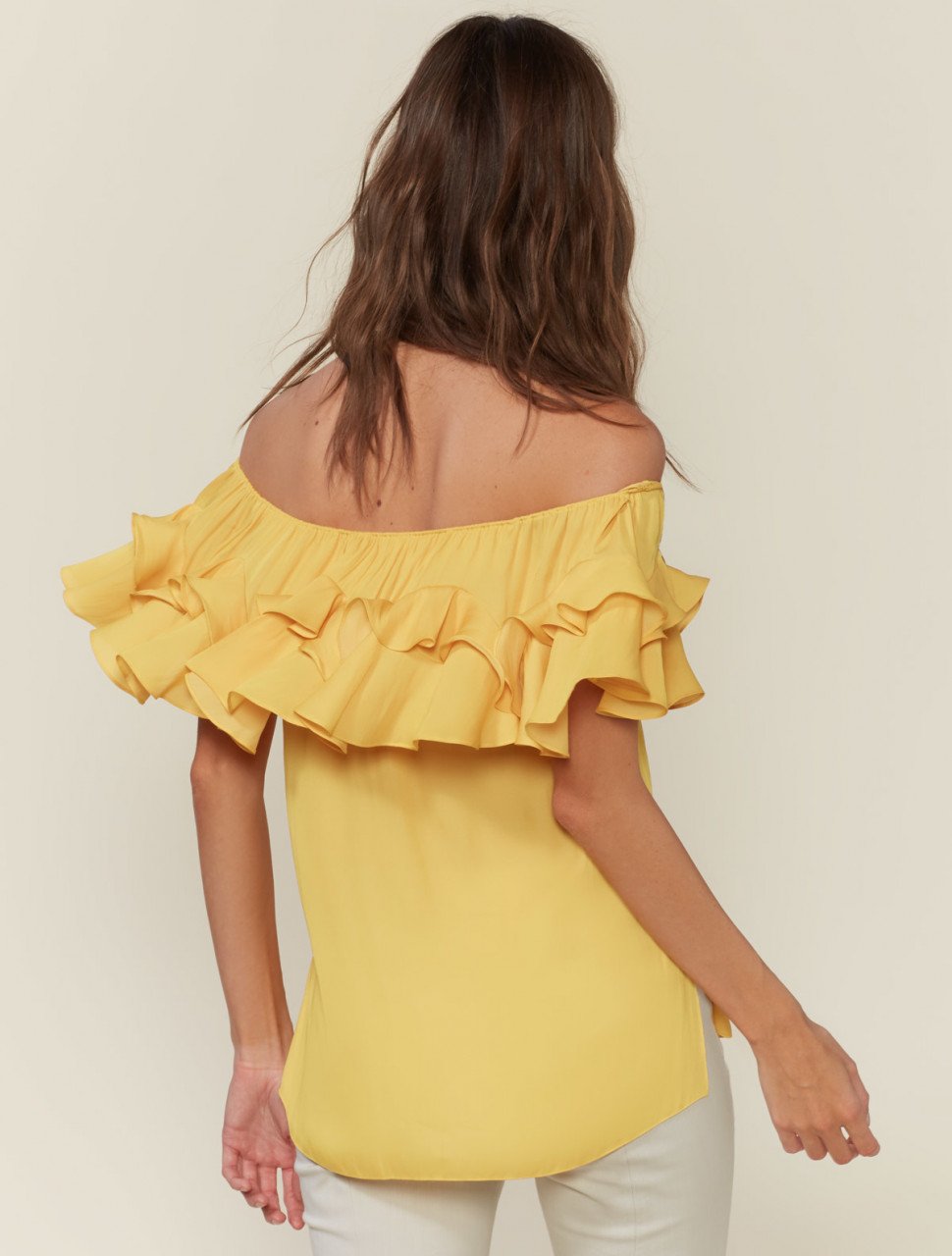 RUFFLE OFF SHOULDER TOP RUFFLE OFF SHOULDER TOP