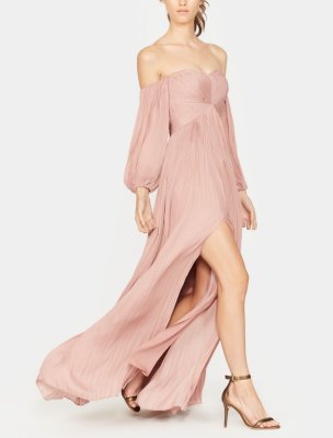 VESTIDO PLISADO HOMBROS DESCUBIERTOS VESTIDO PLISADO HOMBROS DESCUBIERTOS