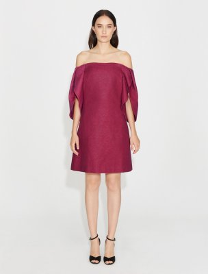 VESTIDO JACQUARD METÁLICO ESTRAPLE VESTIDO JACQUARD METÁLICO ESTRAPLE