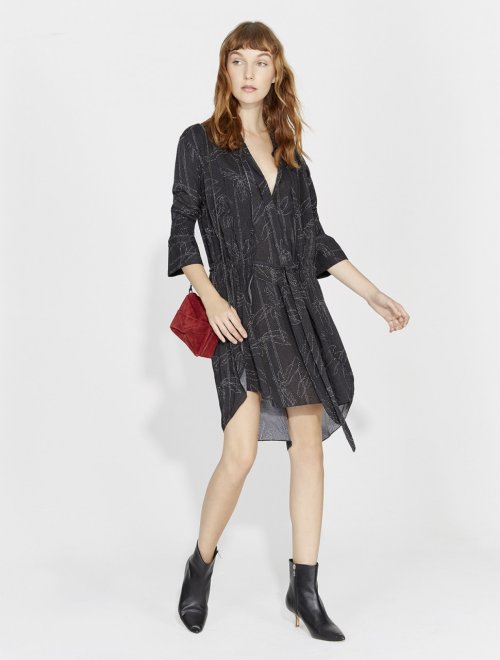 BLUSA-VESTIDO IMPRESA