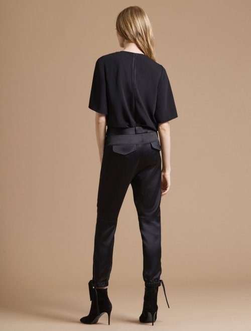 ANKLE TIE SATIN PANT