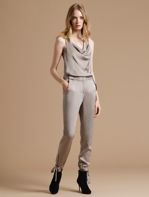ANKLE TIE SATIN PANT