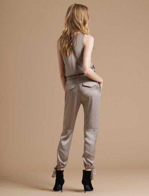 ANKLE TIE SATIN PANT
