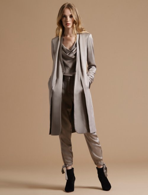 SATIN DUSTER JACKET