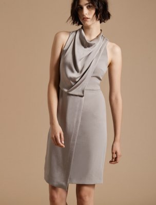 COWL DRAPE DRESS COWL DRAPE DRESS