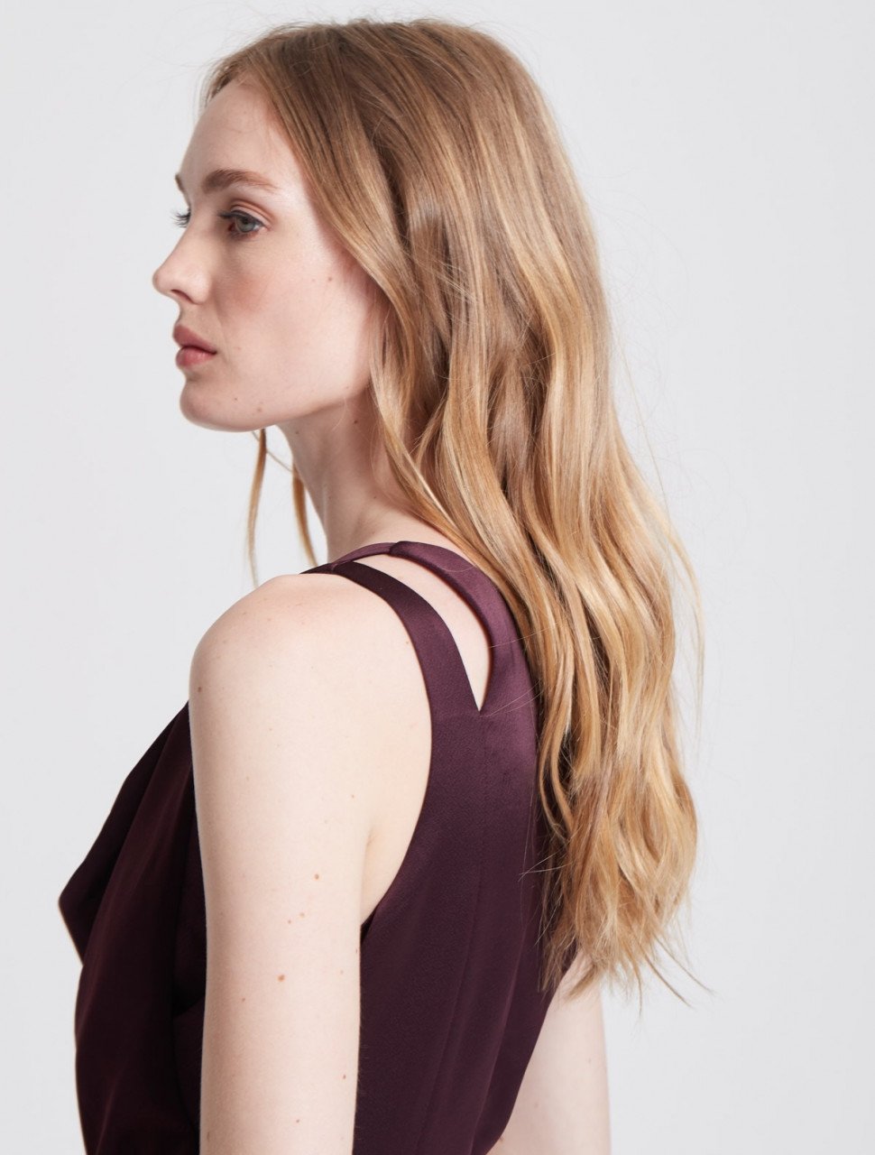 COWL DRAPE SATIN SLIP GOWN COWL DRAPE SATIN SLIP GOWN
