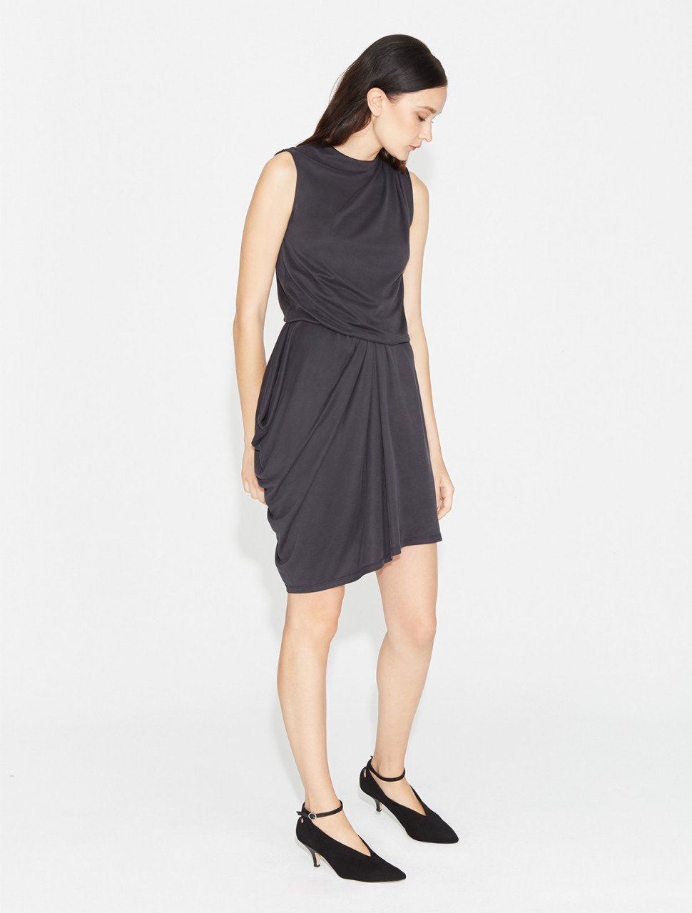 VESTIDO DE JERSEY DRAPEADO VESTIDO DE JERSEY DRAPEADO