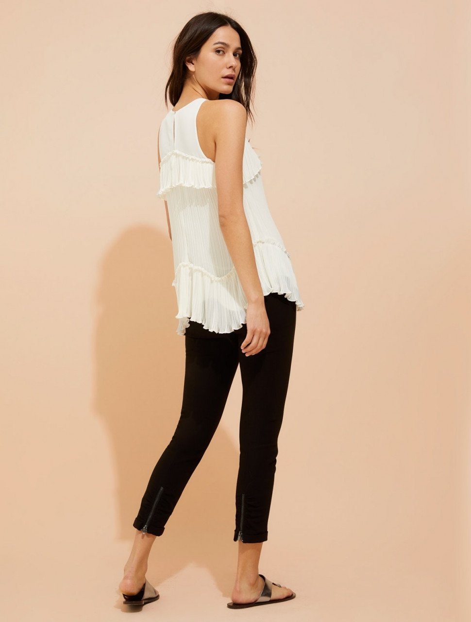PLEATED GEORGETTE TOP PLEATED GEORGETTE TOP