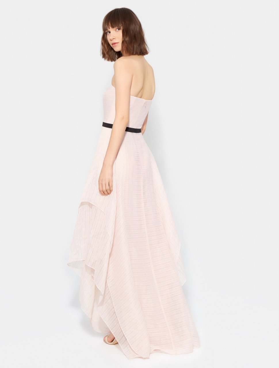 VESTIDO JACQUARD SIN TIRANTES VESTIDO JACQUARD SIN TIRANTES