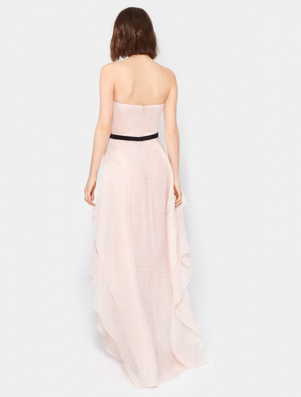 VESTIDO JACQUARD SIN TIRANTES VESTIDO JACQUARD SIN TIRANTES