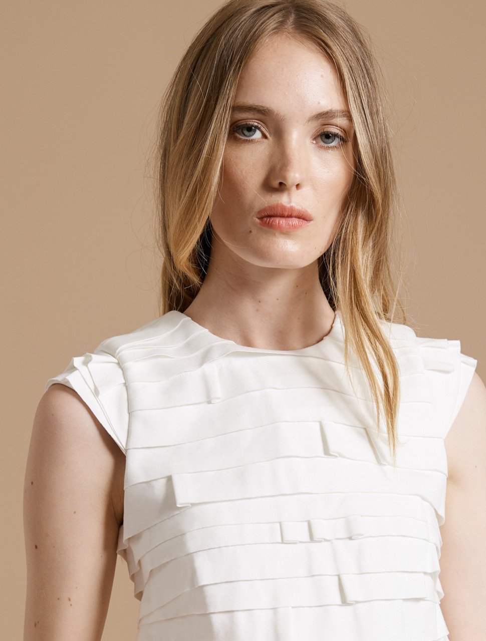 CAP SLEEVE STRIP DETAIL PONTE KNIT DRESS CAP SLEEVE STRIP DETAIL PONTE KNIT DRESS