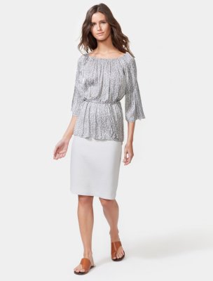 FLOWY SLEEVE TOP WITH SASH FLOWY SLEEVE TOP WITH SASH