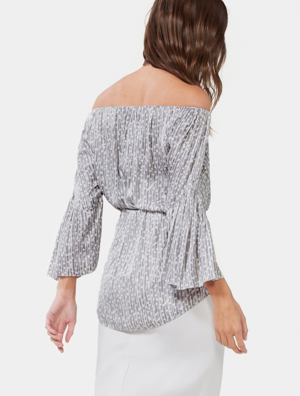 FLOWY SLEEVE TOP WITH SASH FLOWY SLEEVE TOP WITH SASH