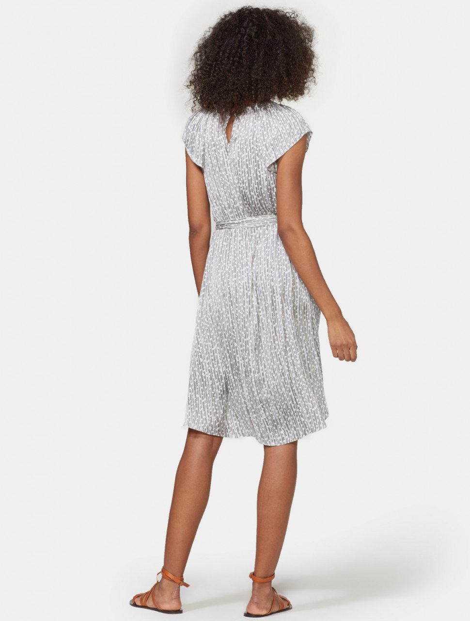 CAP SLEEVE DRESS WITH SASH CAP SLEEVE DRESS WITH SASH