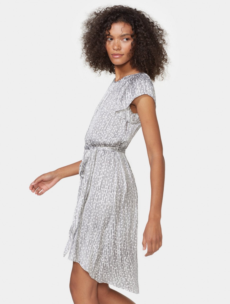 CAP SLEEVE DRESS WITH SASH CAP SLEEVE DRESS WITH SASH