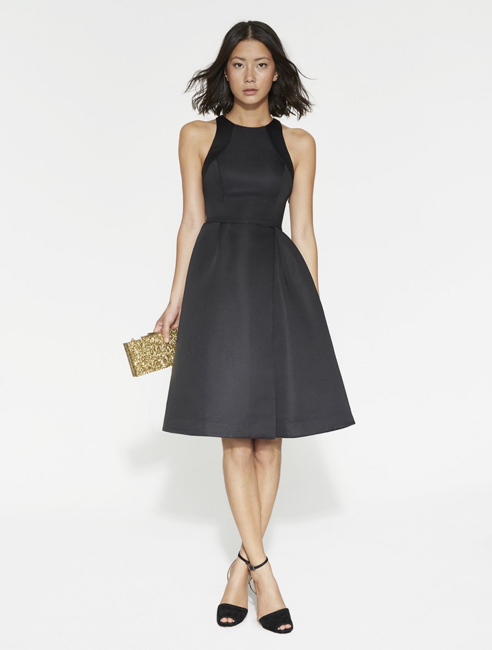VESTIDO FAILLE DE SATIN ESTRUCTURADO VESTIDO FAILLE DE SATIN ESTRUCTURADO