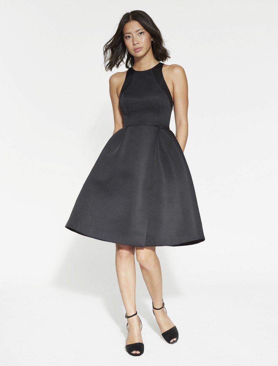 VESTIDO FAILLE DE SATIN ESTRUCTURADO VESTIDO FAILLE DE SATIN ESTRUCTURADO