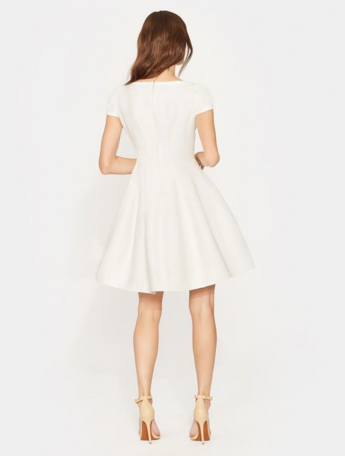 STRUCTURED FAILLE DRESS