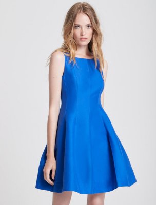 FIT AND FLARE SILK FAILLE DRESS FIT AND FLARE SILK FAILLE DRESS