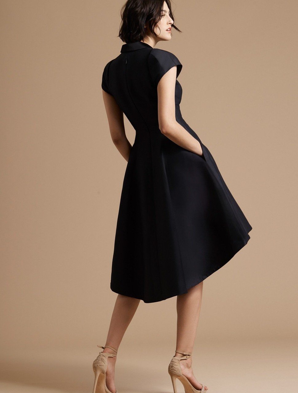 TUXEDO SILK FAILLE DRESS TUXEDO SILK FAILLE DRESS