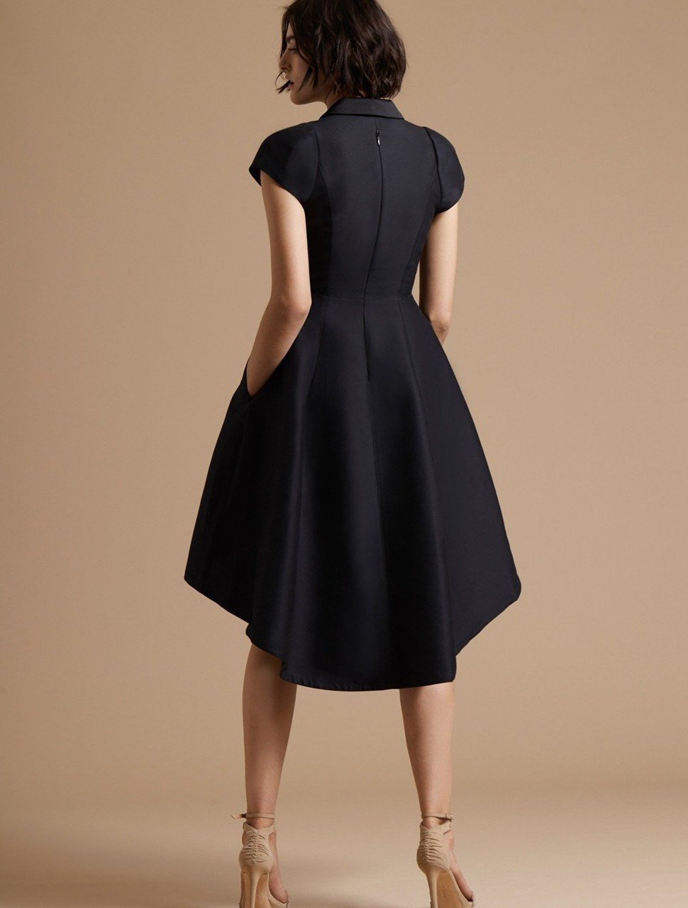 TUXEDO SILK FAILLE DRESS TUXEDO SILK FAILLE DRESS