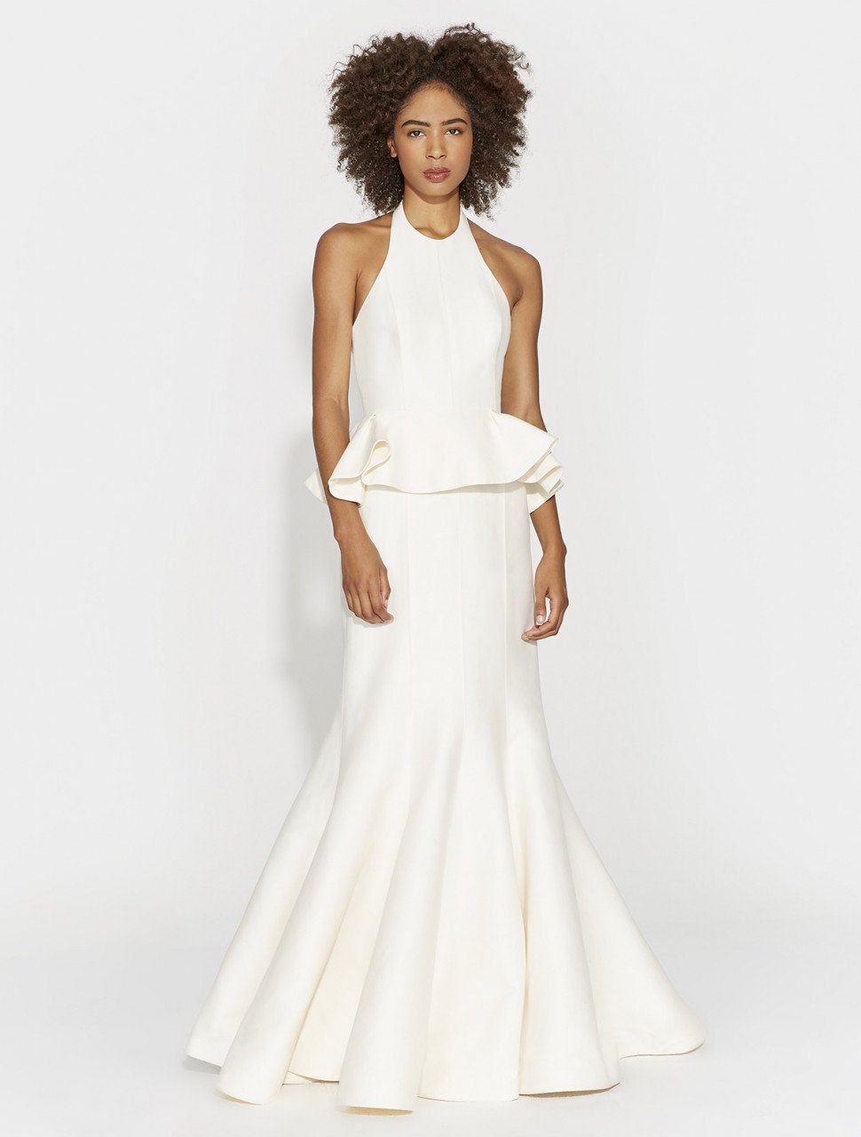 VESTIDO DE SEDA FAILLE CON DETALLE PEPLUM VESTIDO DE SEDA FAILLE CON DETALLE PEPLUM