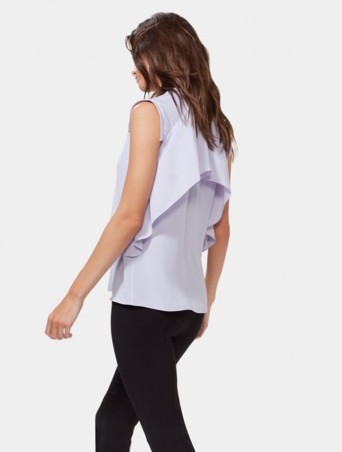 LAYERED TOP WITH PINTUCKING DETAIL