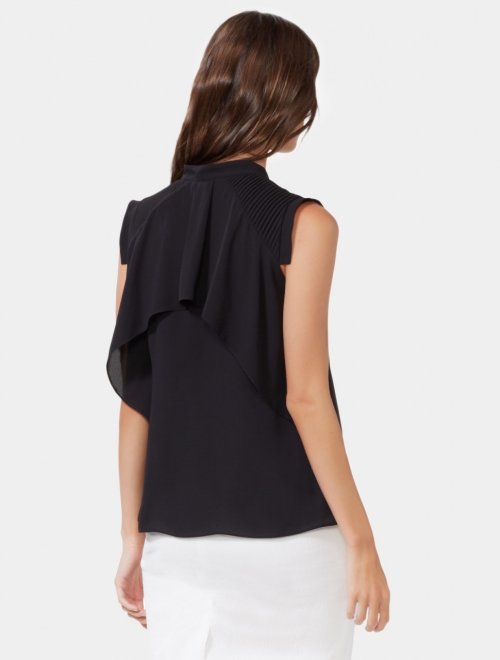 LAYERED TOP WITH PINTUCKING DETAIL
