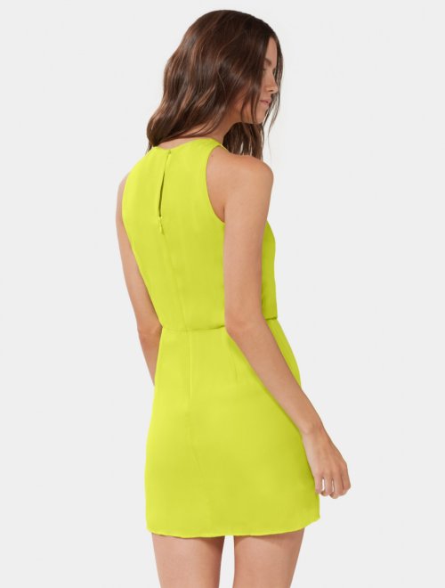 SLEEVELESS DRAPE FRONT DRESS