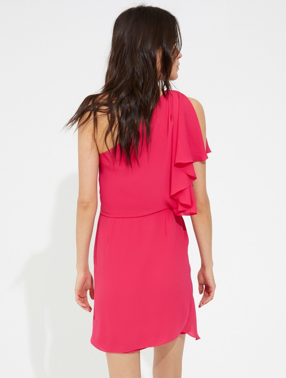 DRAPED SILKY GEORGETTE DRESS DRAPED SILKY GEORGETTE DRESS