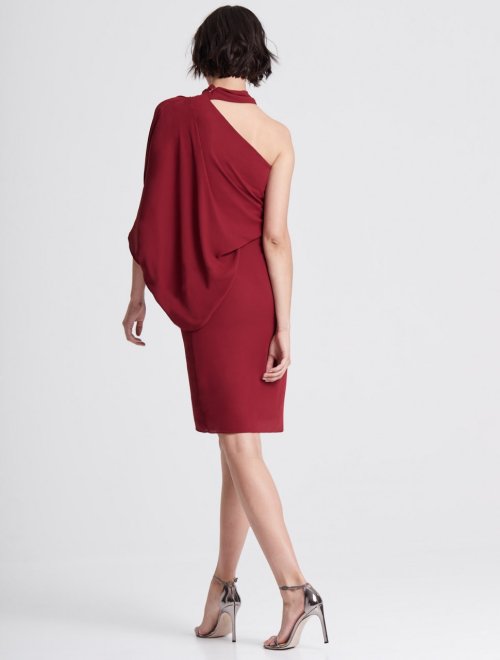 ICONIC ASYMMETRIC DRAPED DRESS