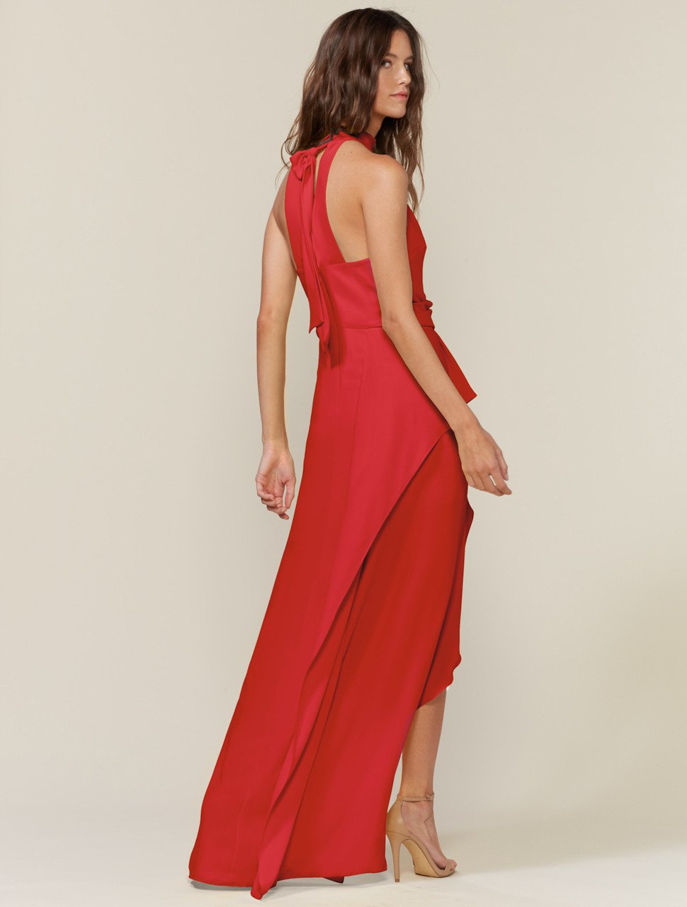 DRAPED MOCK NECK GOWN DRAPED MOCK NECK GOWN