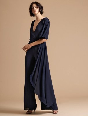 ASYMMETRIC DRAPE FLOWY JUMPSUIT ASYMMETRIC DRAPE FLOWY JUMPSUIT