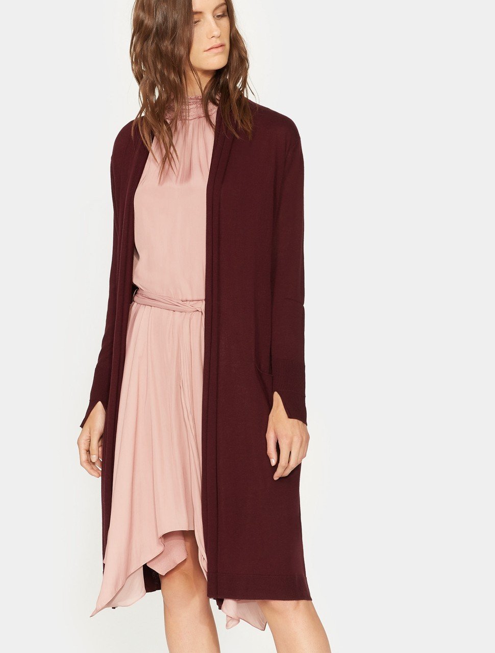 LONG SLEEVE WAIST SASH CARDIGAN LONG SLEEVE WAIST SASH CARDIGAN