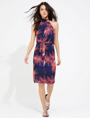 PRINTED MOCK NECK DRESS PRINTED MOCK NECK DRESS