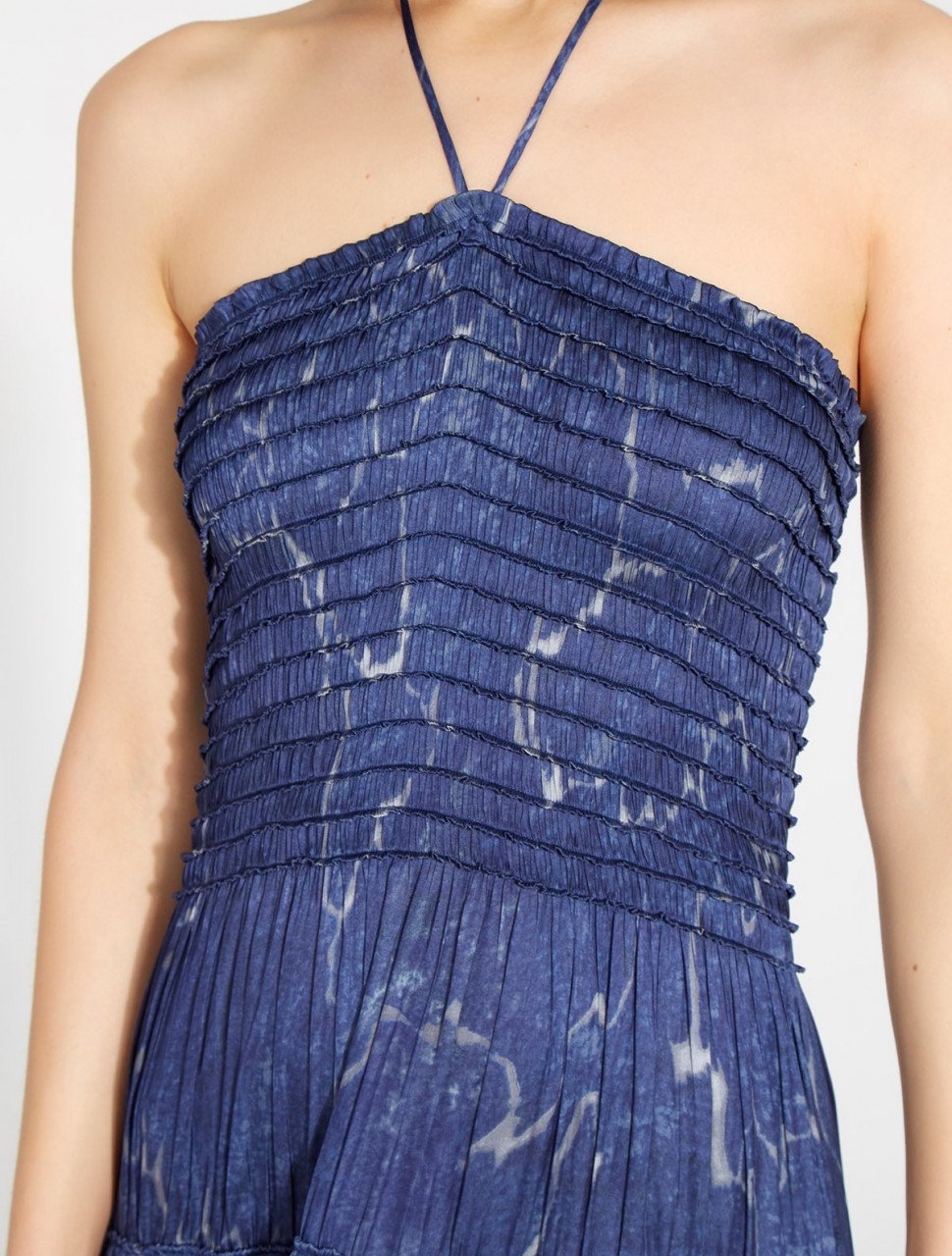 VESTIDO ESTAMPADO PLIEGUES VESTIDO ESTAMPADO PLIEGUES