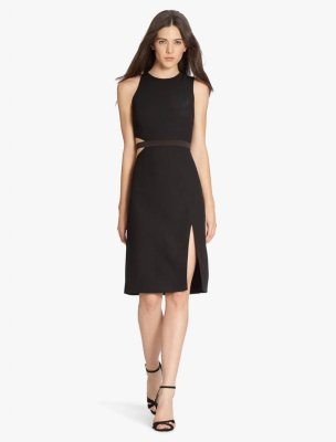 VESTIDO CREPE CORTE LATERAL VESTIDO CREPE CORTE LATERAL