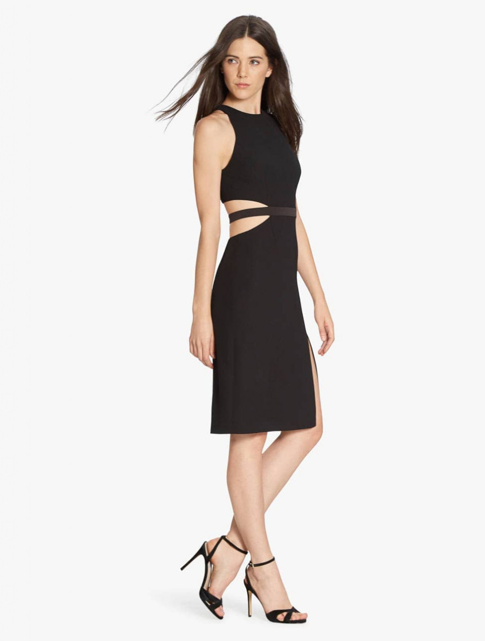 VESTIDO CREPE CORTE LATERAL VESTIDO CREPE CORTE LATERAL