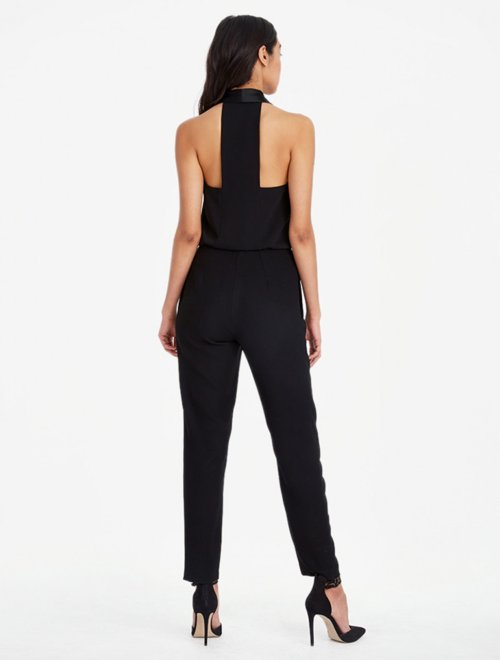 JUMPSUIT TUXEDO CREPE Y SATIN