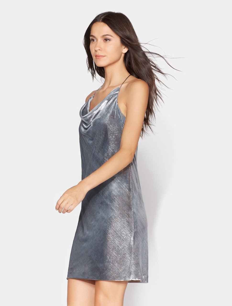 Sleeveless Cowl Neck Velvet Slip Dress Sleeveless Cowl Neck Velvet Slip Dress