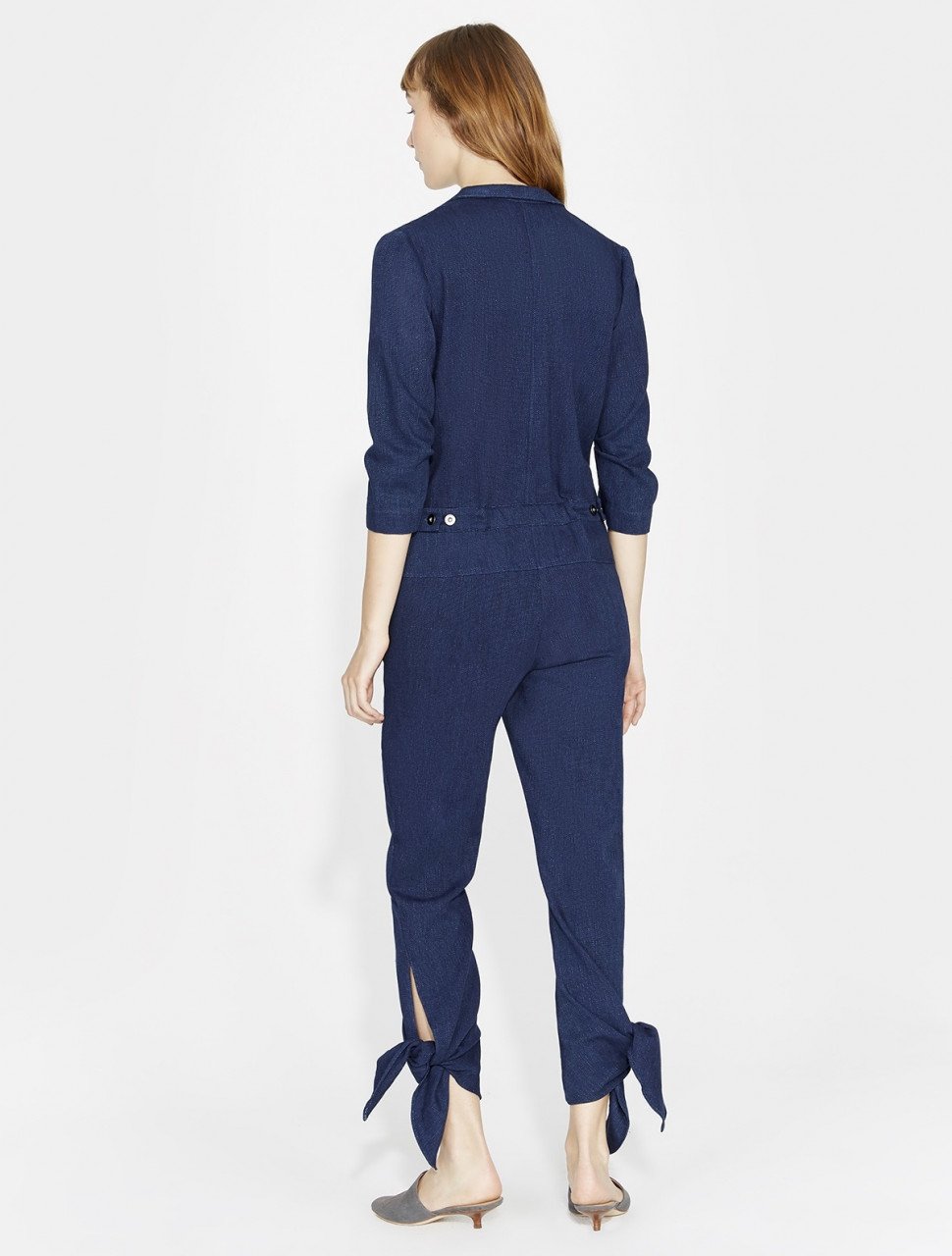JUMPSUIT MEXCLILLA CON LAZO TOBILLO JUMPSUIT MEXCLILLA CON LAZO TOBILLO