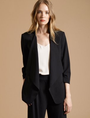 DRAPE FRONT SUITING JACKET DRAPE FRONT SUITING JACKET