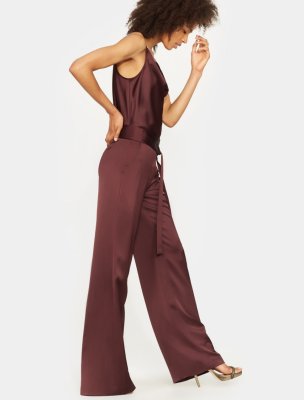 PANTALÓN DE SATÉN PIERNA ANCHA PANTALÓN DE SATÉN PIERNA ANCHA