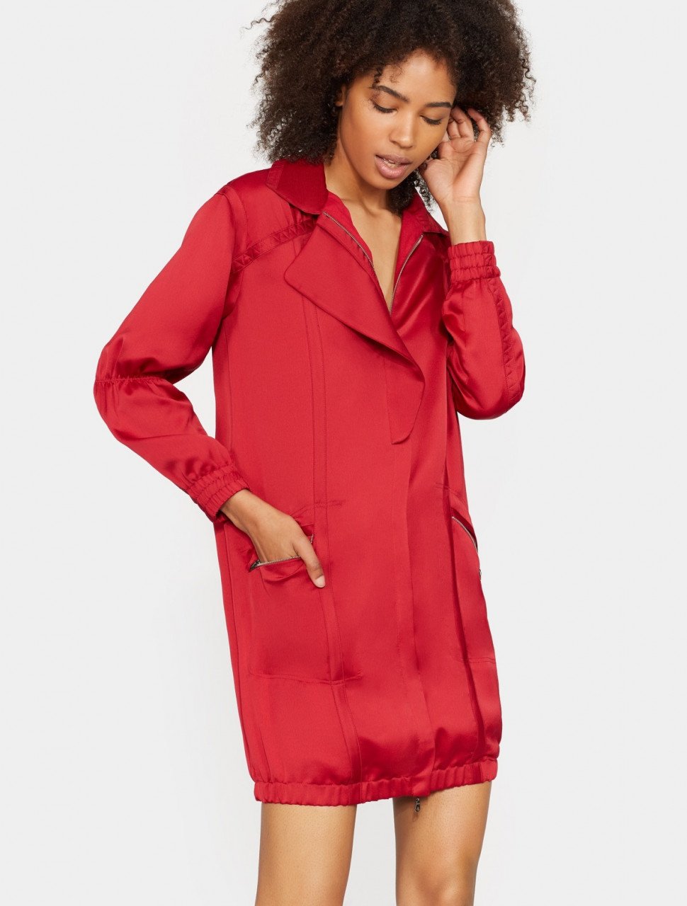 TAPE DETAIL SHIRT DRESS TAPE DETAIL SHIRT DRESS