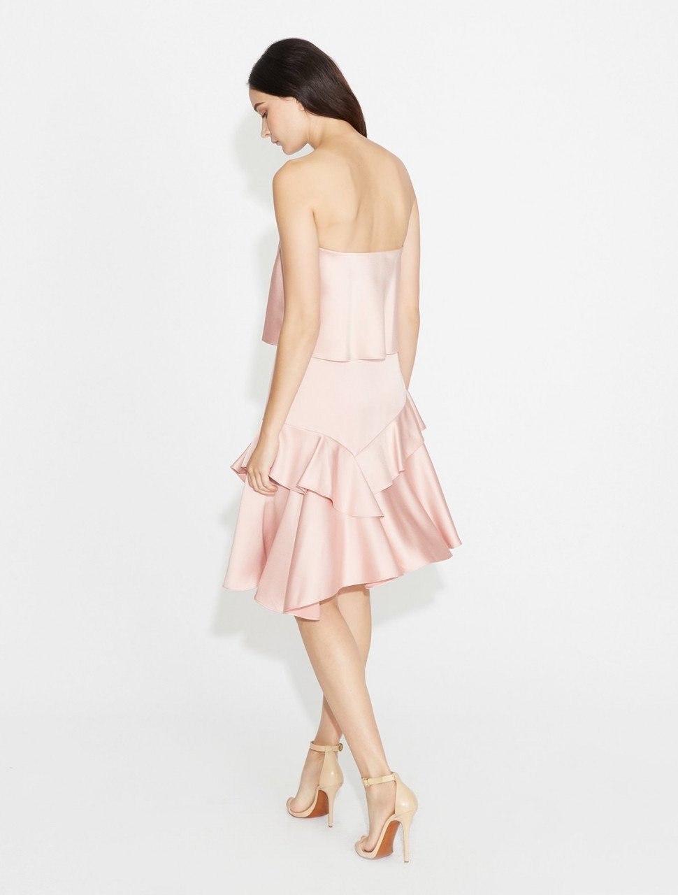 VESTIDO STRAPLESS VOLANTES VESTIDO STRAPLESS VOLANTES