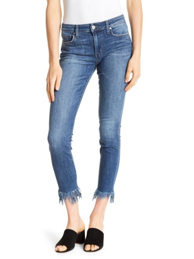 SKINNY CROP EXTREME FRAY HEM SKINNY CROP EXTREME FRAY HEM