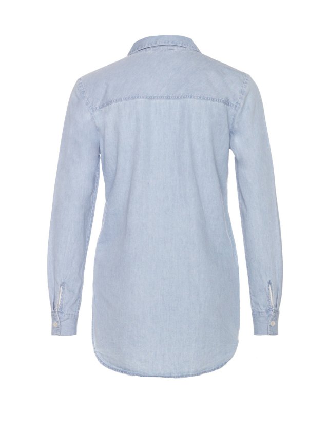 makeyla lace up shirt denim makeyla lace up shirt denim