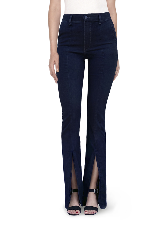 HIGH RISE BOOTCUT W/ FTN SLIT & SLANT PK HIGH RISE BOOTCUT W/ FTN SLIT & SLANT PK