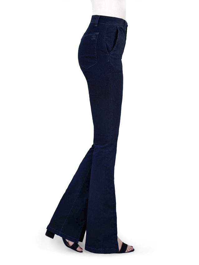 HIGH RISE BOOTCUT W/ FTN SLIT & SLANT PK HIGH RISE BOOTCUT W/ FTN SLIT & SLANT PK